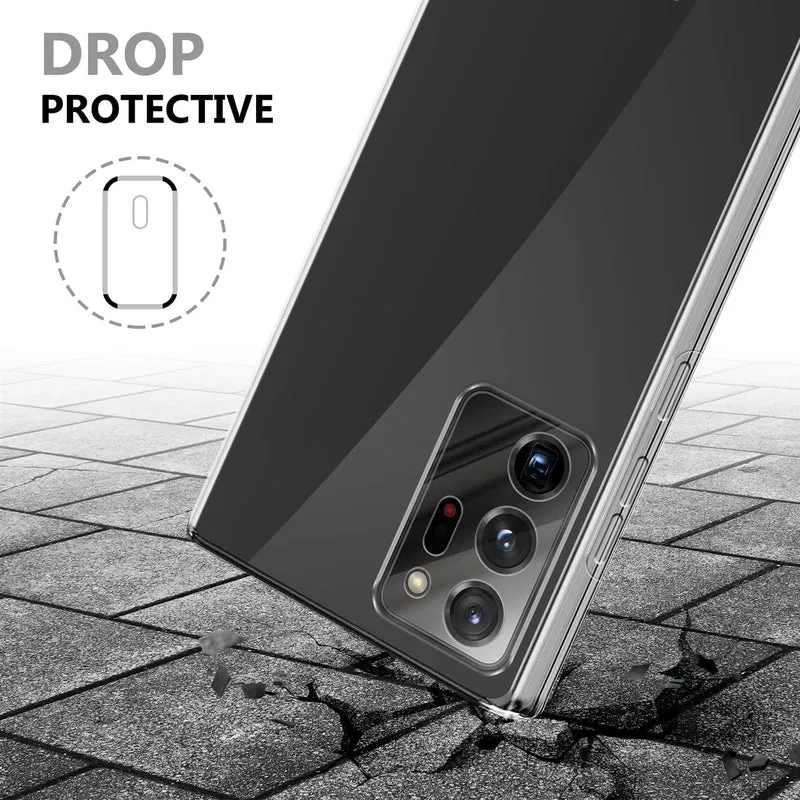Cadorabo Hülle kompatibel mit Samsung Galaxy NOTE 20 ULTRA 360° Full Body Schutzhülle - Front- und Rückenschutz, Rundumschutz mit Displayschutz