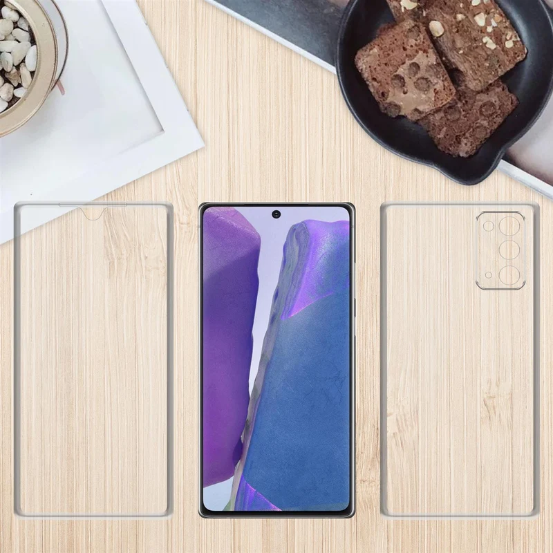 Cadorabo Hülle kompatibel mit Samsung Galaxy NOTE 20 360° Full Body Schutzhülle - Front- und Rückenschutz, Rundumschutz mit Displayschutz