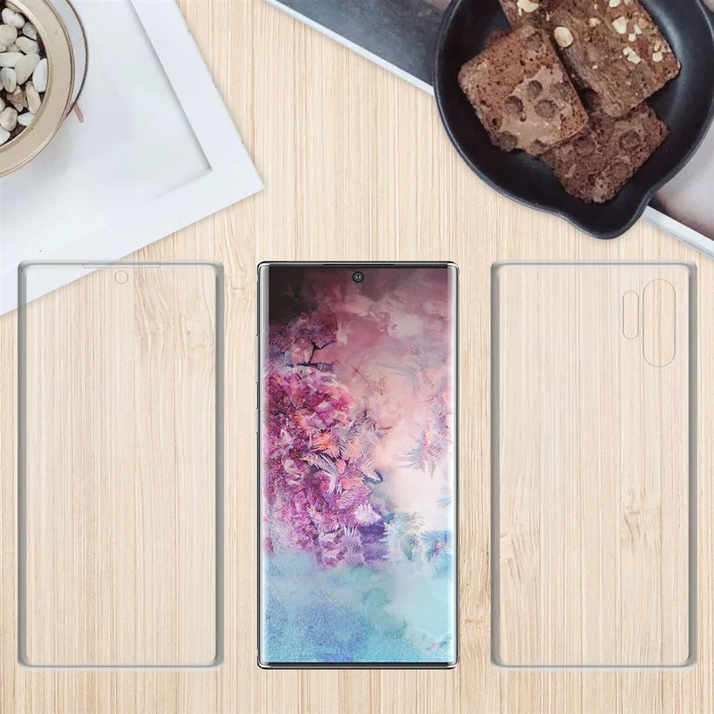Cadorabo Hülle kompatibel mit Samsung Galaxy NOTE 10 PLUS 360° Full Body Schutzhülle - Front- und Rückenschutz, Rundumschutz mit Displayschutz