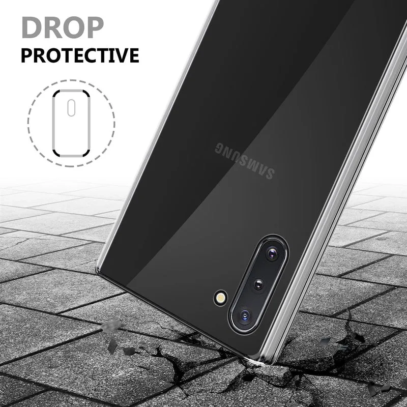Cadorabo Hülle kompatibel mit Samsung Galaxy NOTE 10 360° Full Body Schutzhülle - Front- und Rückenschutz, Rundumschutz mit Displayschutz