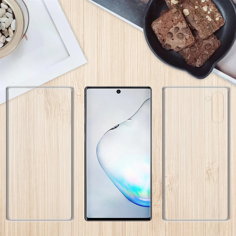 Cadorabo Hülle kompatibel mit Samsung Galaxy NOTE 10 360° Full Body Schutzhülle - Front- und Rückenschutz, Rundumschutz mit Displayschutz