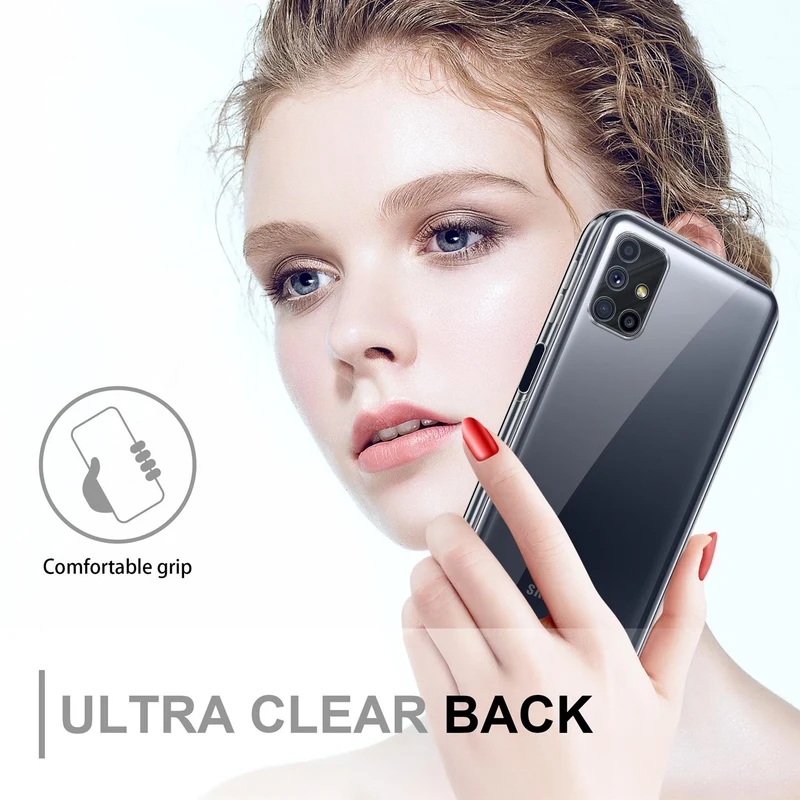 Cadorabo Hülle kompatibel mit Samsung Galaxy M51 360° Full Body Schutzhülle - Front- und Rückenschutz, Rundumschutz mit Displayschutz