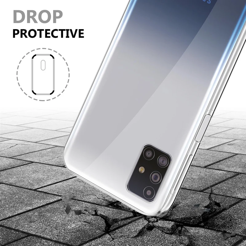 Cadorabo Hülle kompatibel mit Samsung Galaxy M31s 360° Full Body Schutzhülle - Front- und Rückenschutz, Rundumschutz mit Displayschutz