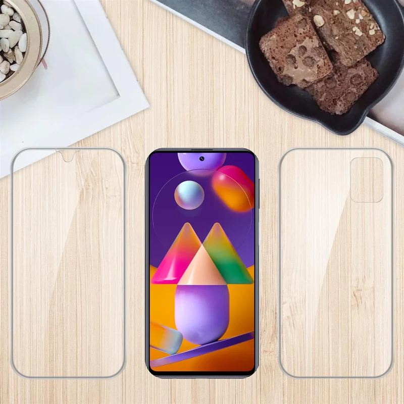 Cadorabo Hülle kompatibel mit Samsung Galaxy M31s 360° Full Body Schutzhülle - Front- und Rückenschutz, Rundumschutz mit Displayschutz