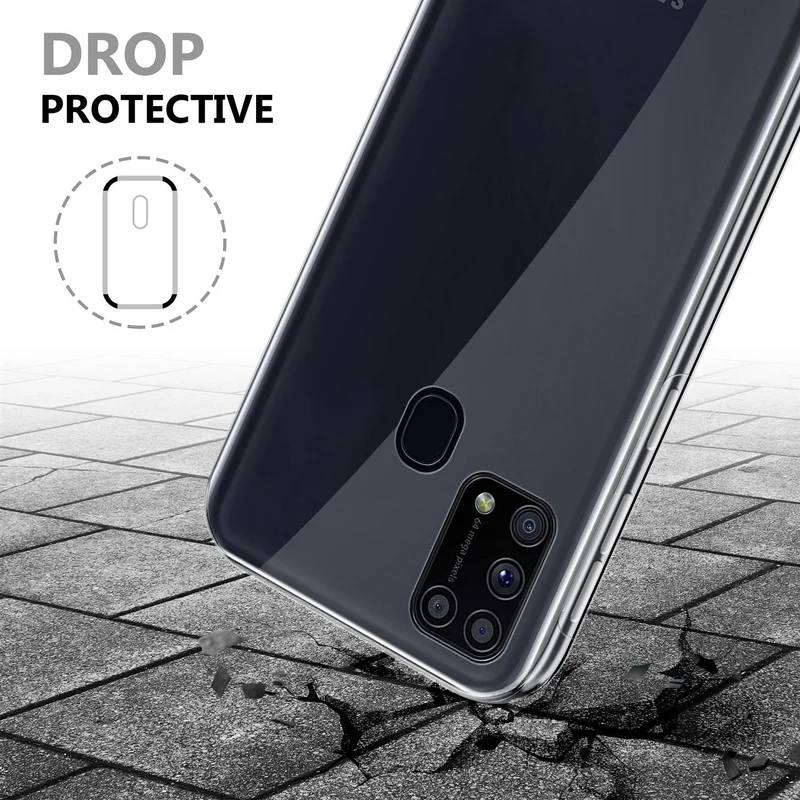 Cadorabo Hülle kompatibel mit Samsung Galaxy M31 360° Full Body Schutzhülle - Front- und Rückenschutz, Rundumschutz mit Displayschutz