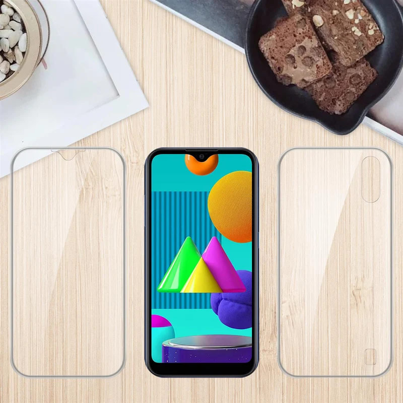 Cadorabo Hülle kompatibel mit Samsung Galaxy M01 360° Full Body Schutzhülle - Front- und Rückenschutz, Rundumschutz mit Displayschutz
