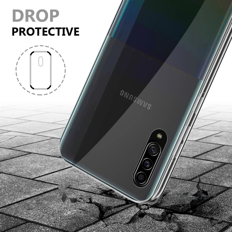 Cadorabo Hülle kompatibel mit Samsung Galaxy A90 5G 360° Full Body Schutzhülle - Front- und Rückenschutz, Rundumschutz mit Displayschutz