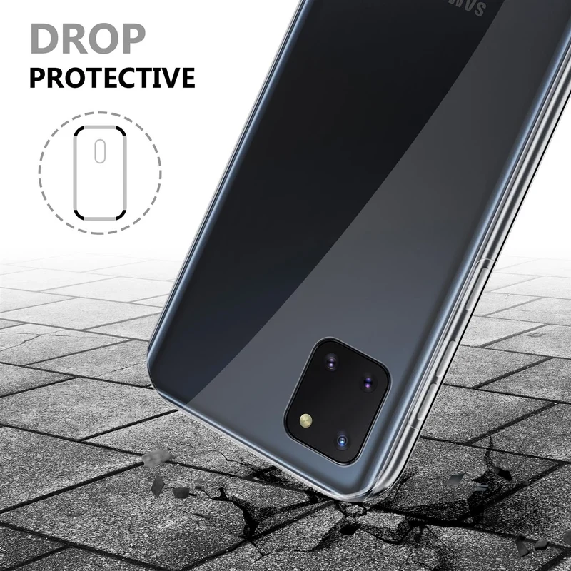 Cadorabo Hülle kompatibel mit Samsung Galaxy A81 / NOTE 10 LITE / M60s 360° Full Body Schutzhülle - Front- und Rückenschutz, Rundumschutz mit Displayschutz