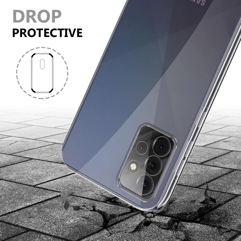 Cadorabo Hülle kompatibel mit Samsung Galaxy A72 4G / 5G 360° Full Body Schutzhülle - Front- und Rückenschutz, Rundumschutz mit Displayschutz