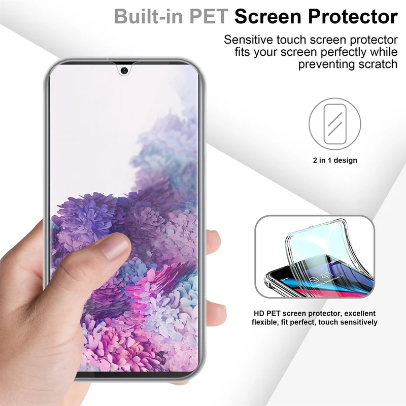 Cadorabo Hülle kompatibel mit Samsung Galaxy A71 5G 360° Full Body Schutzhülle - Front- und Rückenschutz, Rundumschutz mit Displayschutz