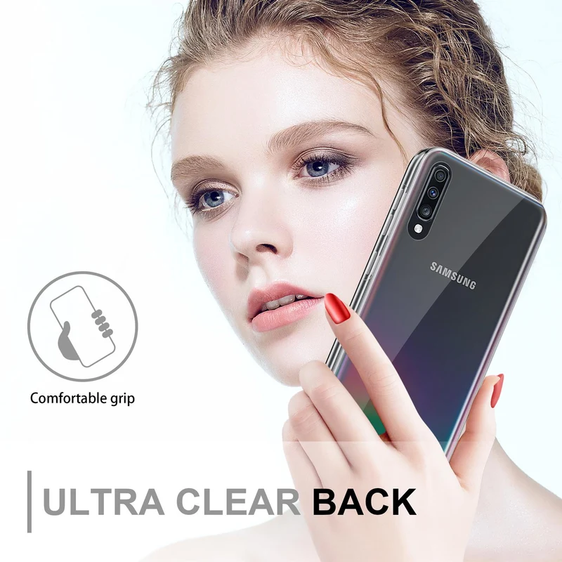 Cadorabo Hülle kompatibel mit Samsung Galaxy A70e 360° Full Body Schutzhülle - Front- und Rückenschutz, Rundumschutz mit Displayschutz
