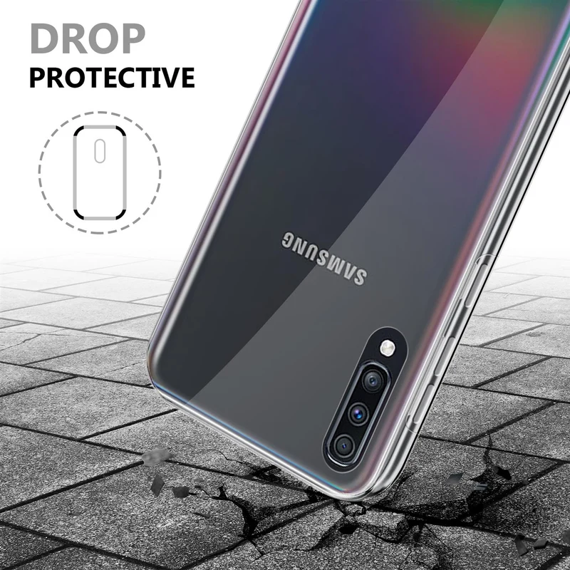 Cadorabo Hülle kompatibel mit Samsung Galaxy A70e 360° Full Body Schutzhülle - Front- und Rückenschutz, Rundumschutz mit Displayschutz