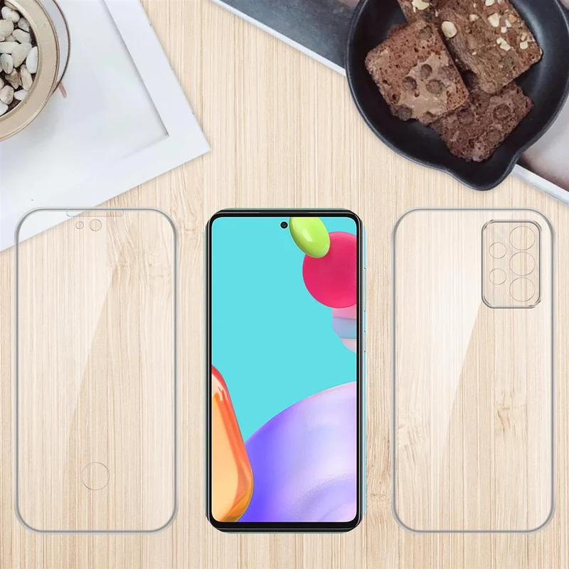 Cadorabo Hülle kompatibel mit Samsung Galaxy A52 (4G / 5G) / A52s 360° Full Body Schutzhülle - Front- und Rückenschutz, Rundumschutz mit Displayschutz