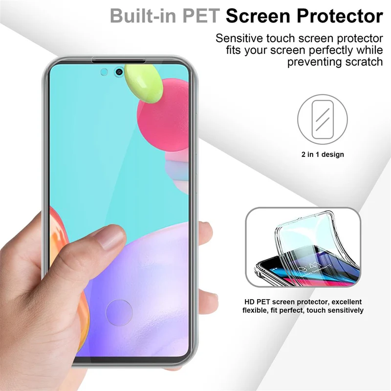 Cadorabo Hülle kompatibel mit Samsung Galaxy A52 (4G / 5G) / A52s 360° Full Body Schutzhülle - Front- und Rückenschutz, Rundumschutz mit Displayschutz