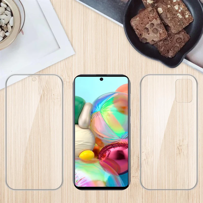 Cadorabo Hülle kompatibel mit Samsung Galaxy A51 4G / M40s 360° Full Body Schutzhülle - Front- und Rückenschutz, Rundumschutz mit Displayschutz