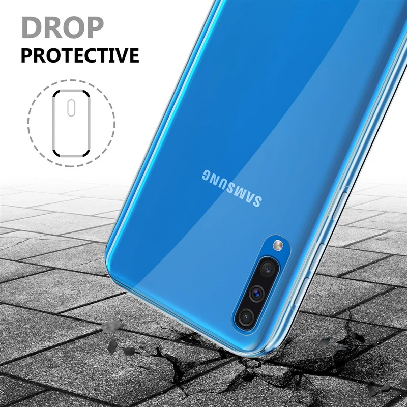 Cadorabo Hülle kompatibel mit Samsung Galaxy A50 4G / A50s / A30s 360° Full Body Schutzhülle - Front- und Rückenschutz, Rundumschutz mit Displayschutz