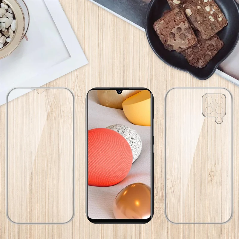 Cadorabo Hülle kompatibel mit Samsung Galaxy A42 5G / M42 5G 360° Full Body Schutzhülle - Front- und Rückenschutz, Rundumschutz mit Displayschutz