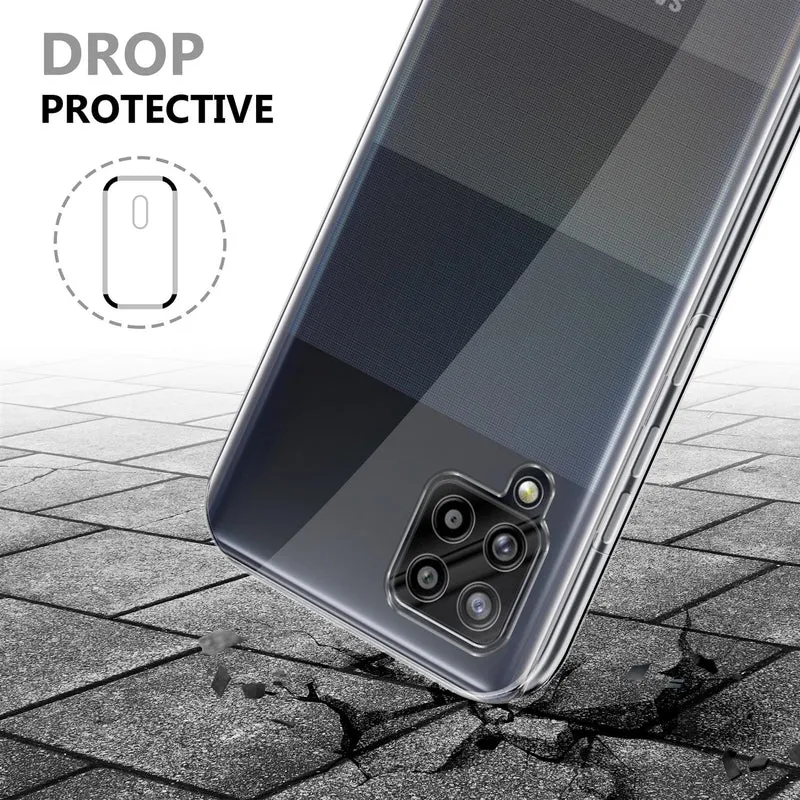 Cadorabo Hülle kompatibel mit Samsung Galaxy A42 5G / M42 5G 360° Full Body Schutzhülle - Front- und Rückenschutz, Rundumschutz mit Displayschutz
