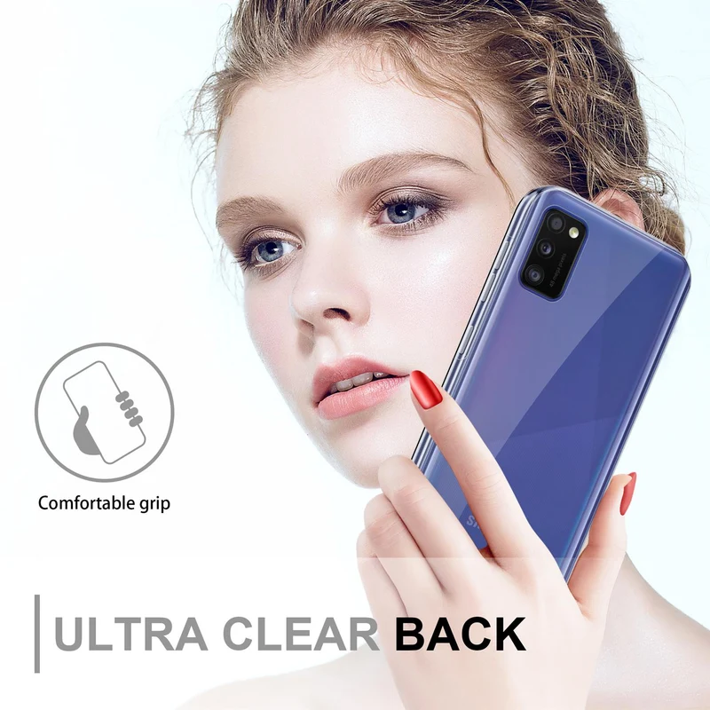 Cadorabo Hülle kompatibel mit Samsung Galaxy A41 360° Full Body Schutzhülle - Front- und Rückenschutz, Rundumschutz mit Displayschutz
