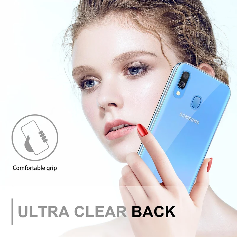 Cadorabo Hülle kompatibel mit Samsung Galaxy A40 360° Full Body Schutzhülle - Front- und Rückenschutz, Rundumschutz mit Displayschutz