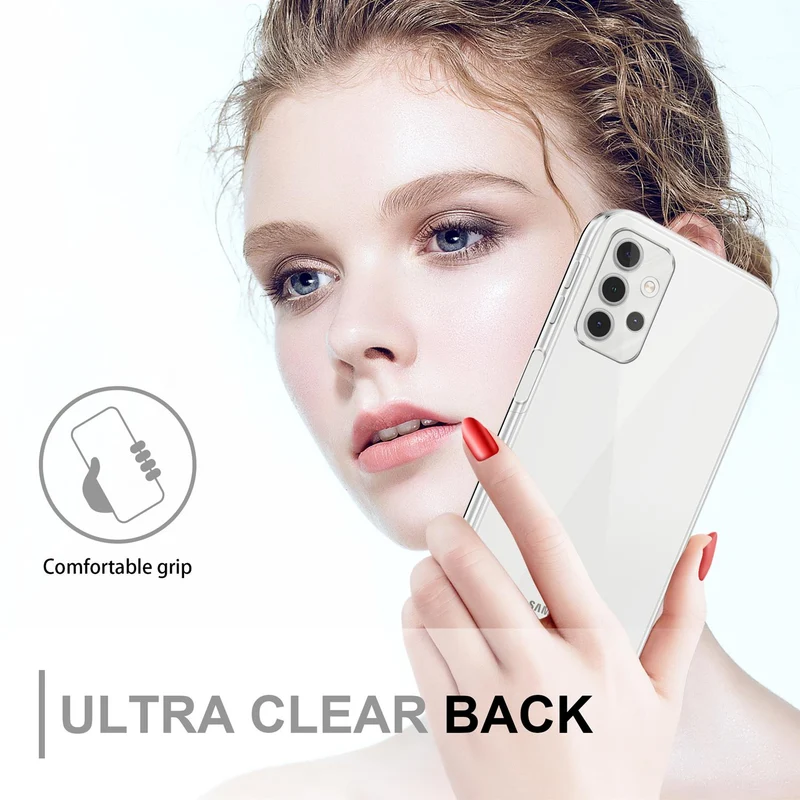 Cadorabo Hülle kompatibel mit Samsung Galaxy A32 5G 360° Full Body Schutzhülle - Front- und Rückenschutz, Rundumschutz mit Displayschutz