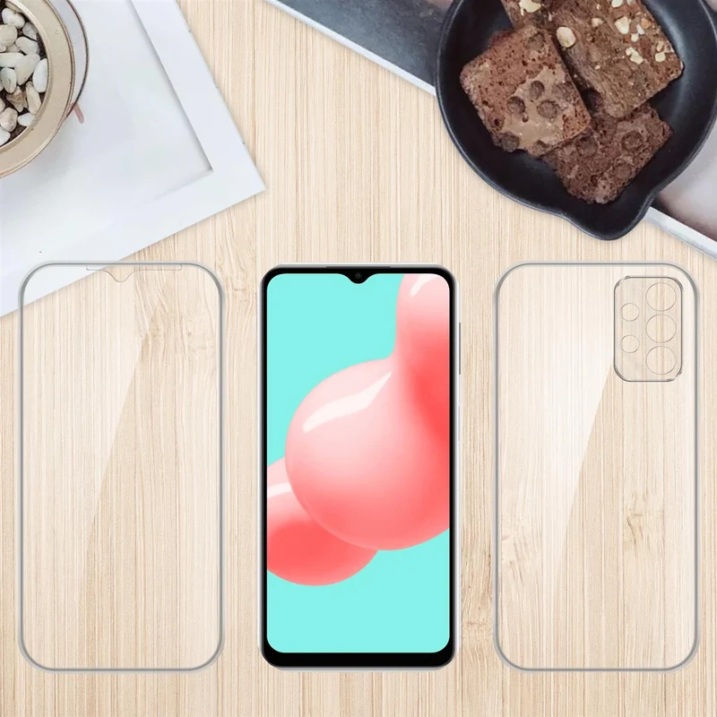 Cadorabo Hülle kompatibel mit Samsung Galaxy A32 5G 360° Full Body Schutzhülle - Front- und Rückenschutz, Rundumschutz mit Displayschutz