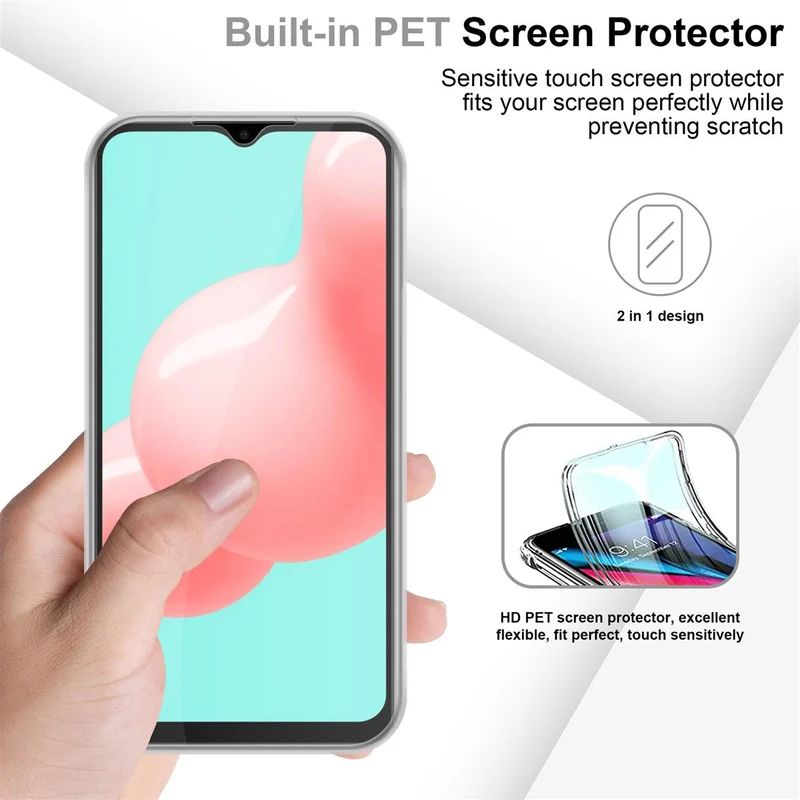 Cadorabo Hülle kompatibel mit Samsung Galaxy A32 4G 360° Full Body Schutzhülle - Front- und Rückenschutz, Rundumschutz mit Displayschutz