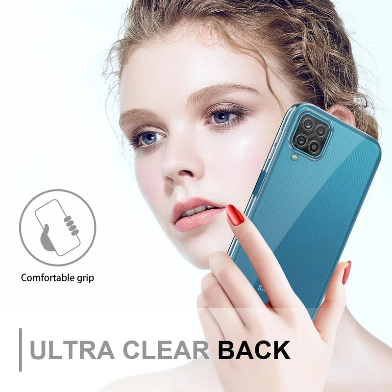 Cadorabo Hülle kompatibel mit Samsung Galaxy A12 / M12 360° Full Body Schutzhülle - Front- und Rückenschutz, Rundumschutz mit Displayschutz
