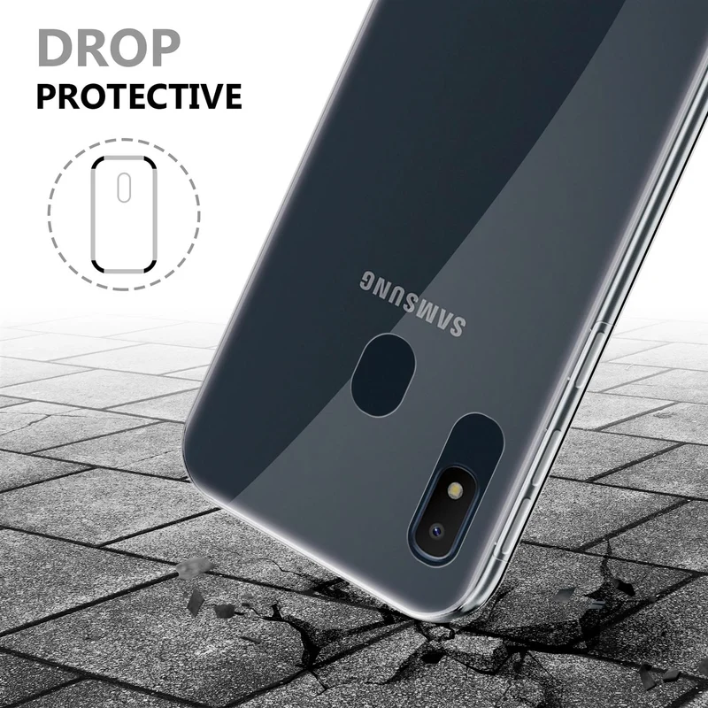 Cadorabo Hülle kompatibel mit Samsung Galaxy A10e / A20e 360° Full Body Schutzhülle - Front- und Rückenschutz, Rundumschutz mit Displayschutz