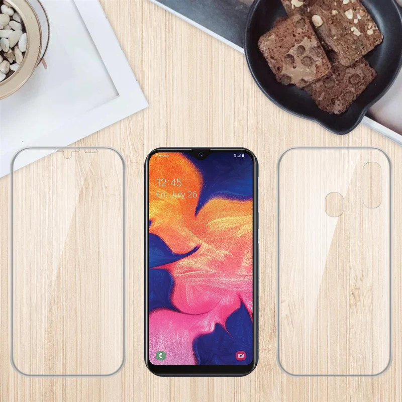 Cadorabo Hülle kompatibel mit Samsung Galaxy A10e / A20e 360° Full Body Schutzhülle - Front- und Rückenschutz, Rundumschutz mit Displayschutz
