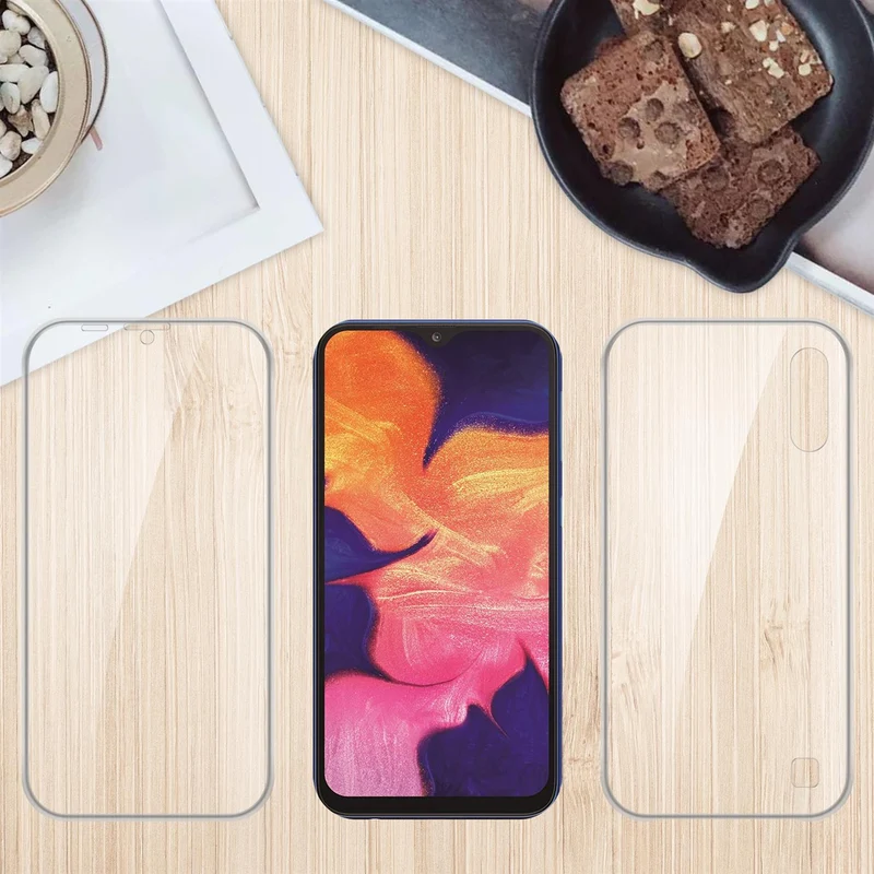 Cadorabo Hülle kompatibel mit Samsung Galaxy A10 / M10 360° Full Body Schutzhülle - Front- und Rückenschutz, Rundumschutz mit Displayschutz