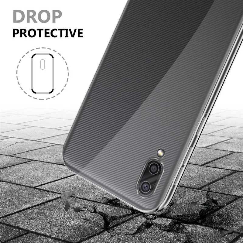 Cadorabo Hülle kompatibel mit Samsung Galaxy A02 / M02 360° Full Body Schutzhülle - Front- und Rückenschutz, Rundumschutz mit Displayschutz