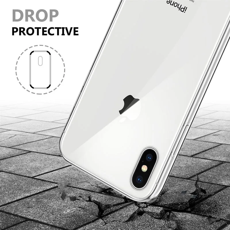 Cadorabo Hülle kompatibel mit Apple iPhone XS MAX 360° Full Body Schutzhülle - Front- und Rückenschutz, Rundumschutz mit Displayschutz