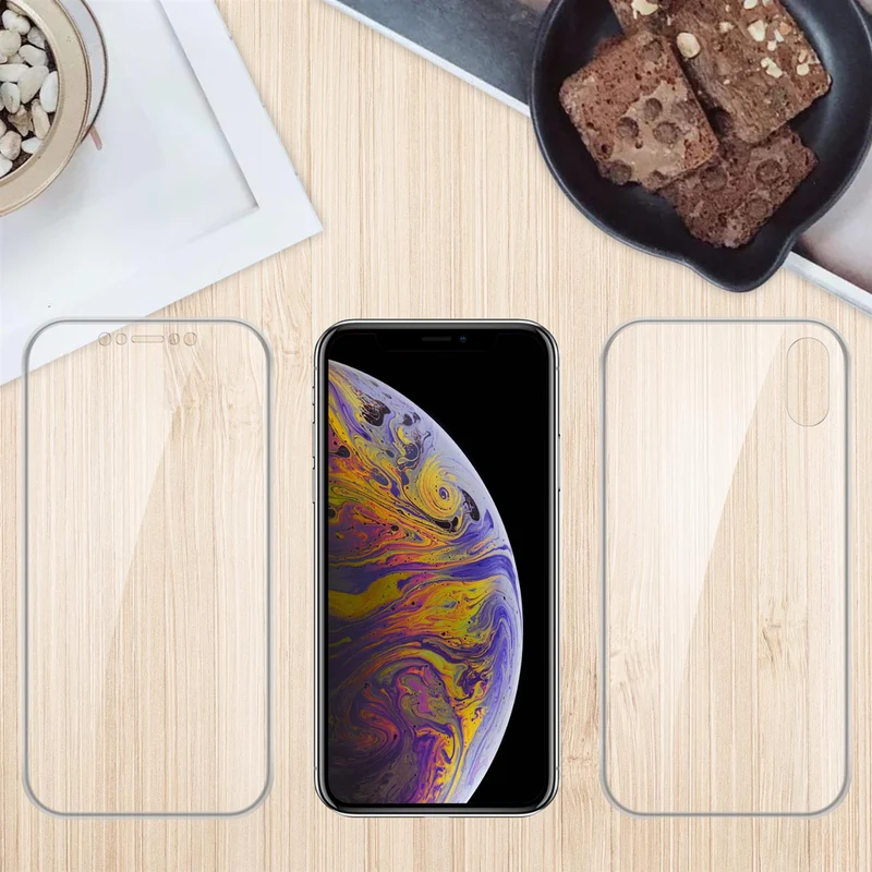 Cadorabo Hülle kompatibel mit Apple iPhone XS MAX 360° Full Body Schutzhülle - Front- und Rückenschutz, Rundumschutz mit Displayschutz