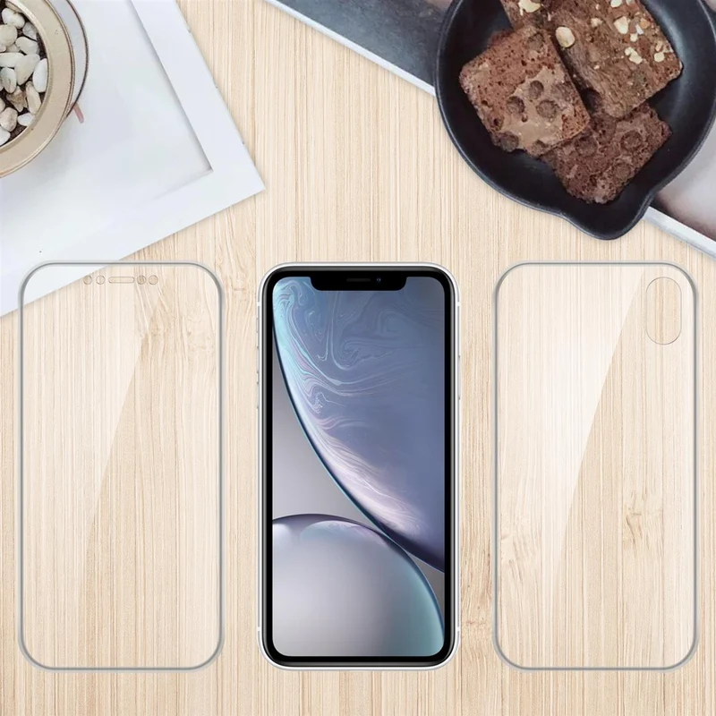 Cadorabo Hülle kompatibel mit Apple iPhone XR 360° Full Body Schutzhülle - Front- und Rückenschutz, Rundumschutz mit Displayschutz
