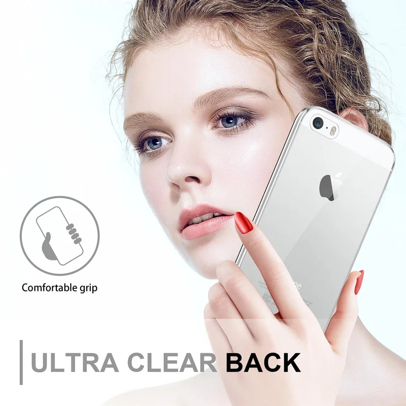 Cadorabo Hülle kompatibel mit Apple iPhone 5 / 5S / SE 2016 360° Full Body Schutzhülle - Front- und Rückenschutz, Rundumschutz mit Displayschutz