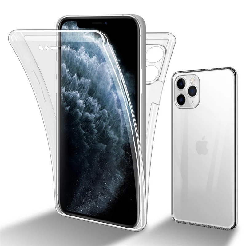 Cadorabo Hülle kompatibel mit Apple iPhone 11 PRO 360° Full Body Schutzhülle - Front- und Rückenschutz, Rundumschutz mit Displayschutz