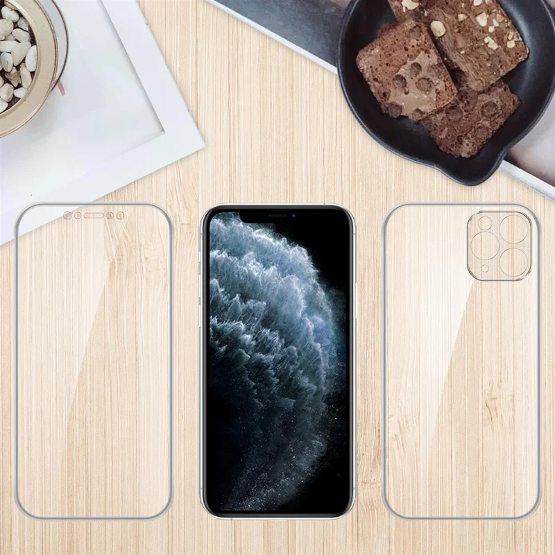 Cadorabo Hülle kompatibel mit Apple iPhone 11 PRO 360° Full Body Schutzhülle - Front- und Rückenschutz, Rundumschutz mit Displayschutz
