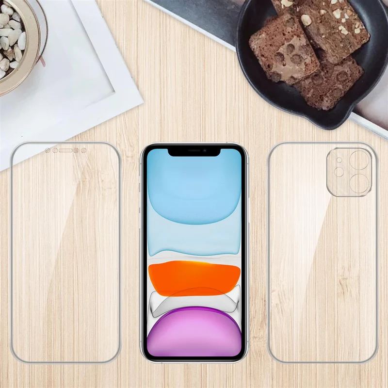 Cadorabo Hülle kompatibel mit Apple iPhone 11 360° Full Body Schutzhülle - Front- und Rückenschutz, Rundumschutz mit Displayschutz