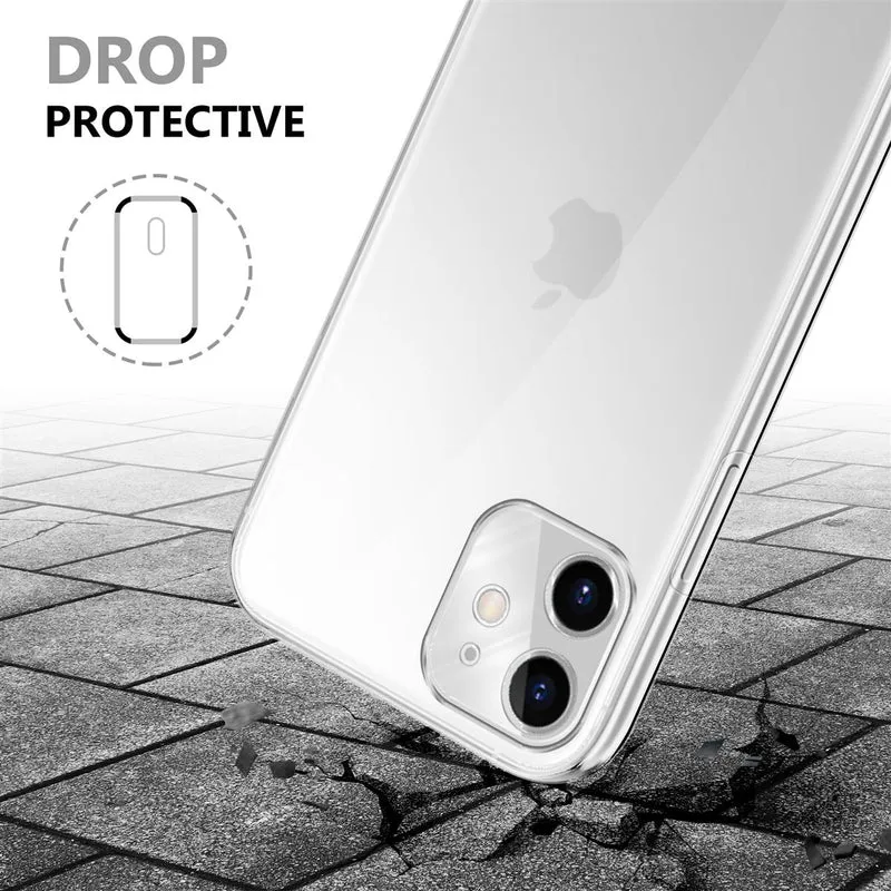 Cadorabo Hülle kompatibel mit Apple iPhone 11 360° Full Body Schutzhülle - Front- und Rückenschutz, Rundumschutz mit Displayschutz