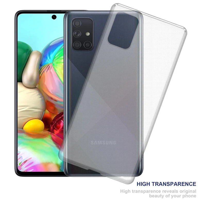 Cadorabo Hülle kompatibel mit Samsung Galaxy A72 4G / 5G Schutzhülle aus flexiblem TPU Silikon