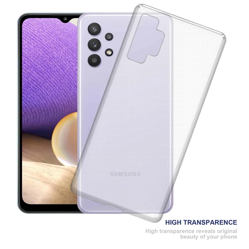 Cadorabo Hülle kompatibel mit Samsung Galaxy A32 5G Schutzhülle aus flexiblem TPU Silikon