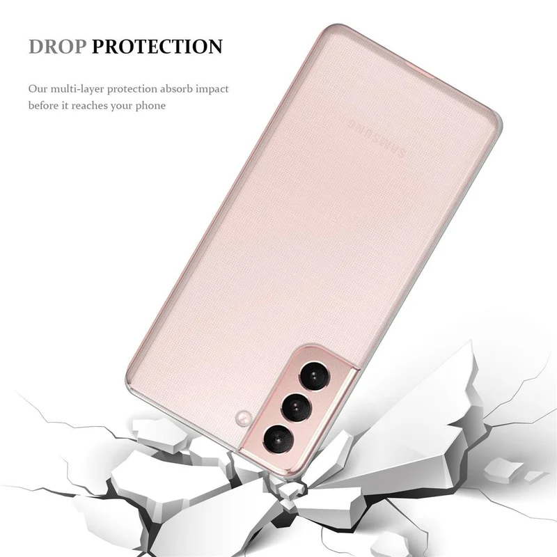 Cadorabo Hülle kompatibel mit Samsung Galaxy S21 PLUS Schutzhülle aus flexiblem TPU Silikon