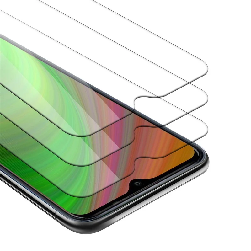 Cadorabo 3x Panzer Folie kompatibel mit WIKO Y81 - Schutzfolie 3er Pack Gehärtetes (Tempered) Display-Schutzglas in 9H Härte mit 3D Touch Kompatibilität