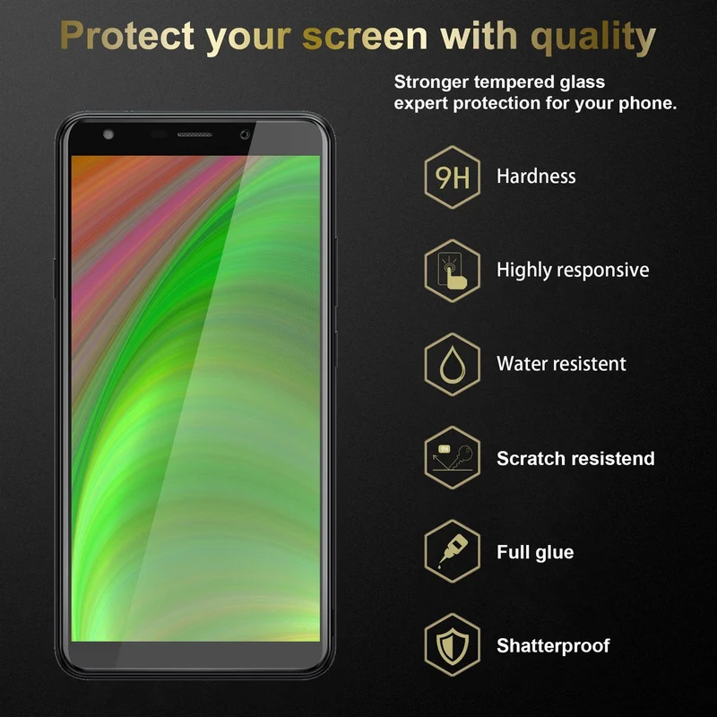Cadorabo 3x Panzer Folie kompatibel mit WIKO Y61 - Schutzfolie 3er Pack Gehärtetes (Tempered) Display-Schutzglas in 9H Härte mit 3D Touch Kompatibilität