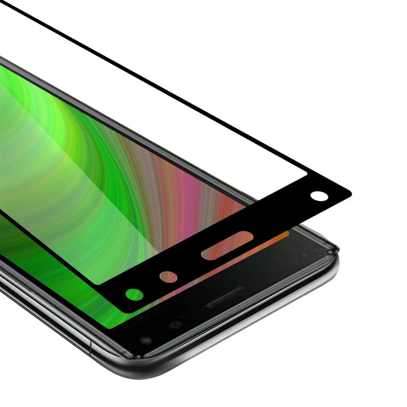 Cadorabo Vollbild Panzer Folie kompatibel mit Sony Xperia 8 - Schutzfolie Gehärtetes (Tempered) Display-Schutzglas in 9H Härte mit 3D Touch