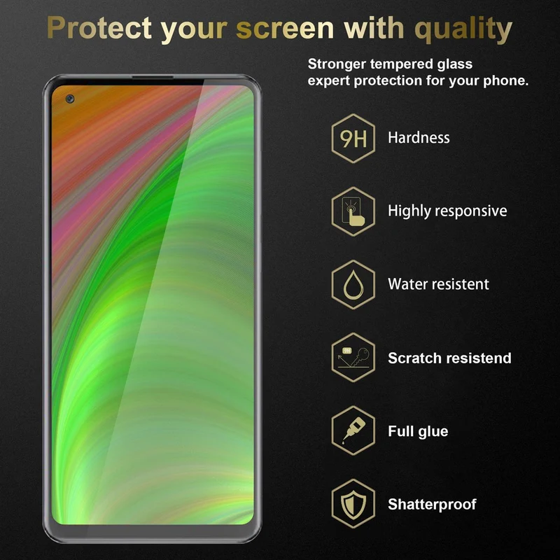 Cadorabo 3x Panzer Folie kompatibel mit Xiaomi RedMi 10X 4G - Schutzfolie 3er Pack Gehärtetes (Tempered) Display-Schutzglas in 9H Härte mit 3D Touch Kompatibilität