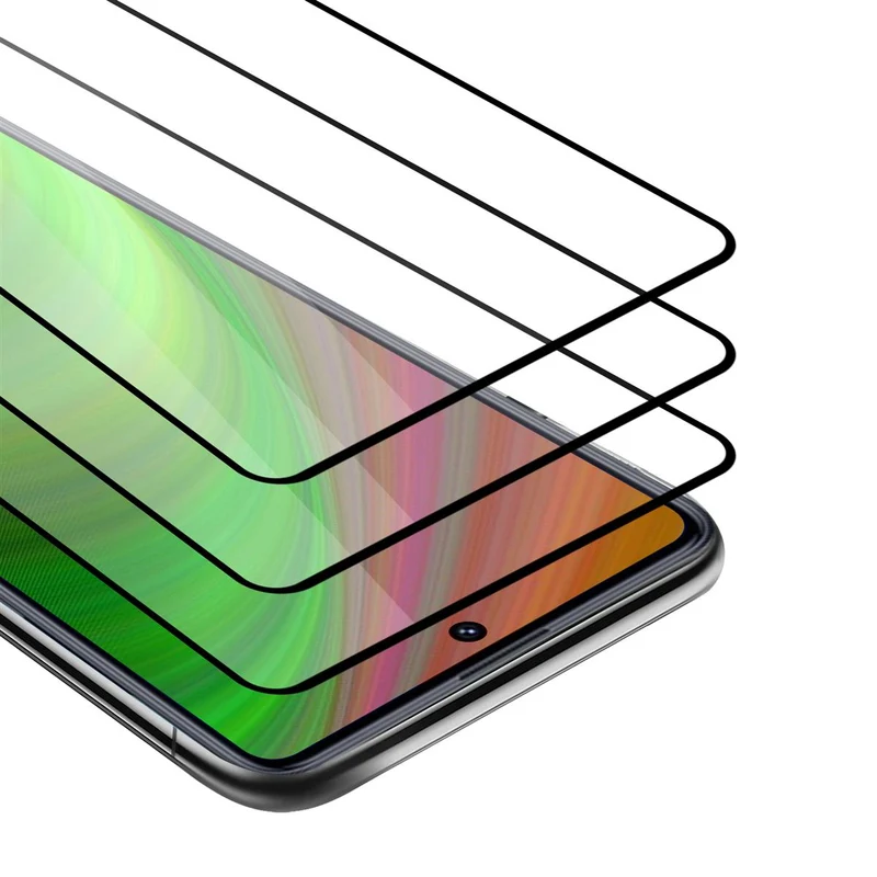 Cadorabo 3x Vollbild Panzer Folie kompatibel mit Samsung Galaxy S20 FE - Schutzfolie 3er Pack Gehärtetes (Tempered) Display-Schutzglas in 9H Härte mit 3D Touch