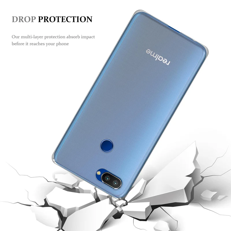 Cadorabo Hülle kompatibel mit Oppo Realme 7 PRO Schutzhülle aus flexiblem TPU Silikon