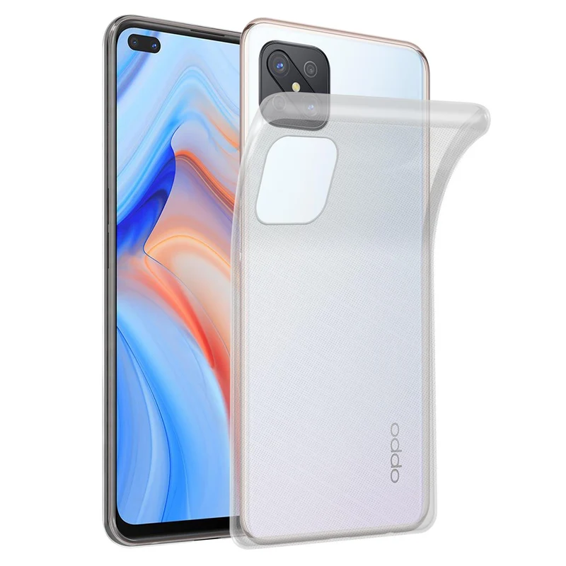 Cadorabo Hülle kompatibel mit Oppo Reno4 Z Schutzhülle aus flexiblem TPU Silikon